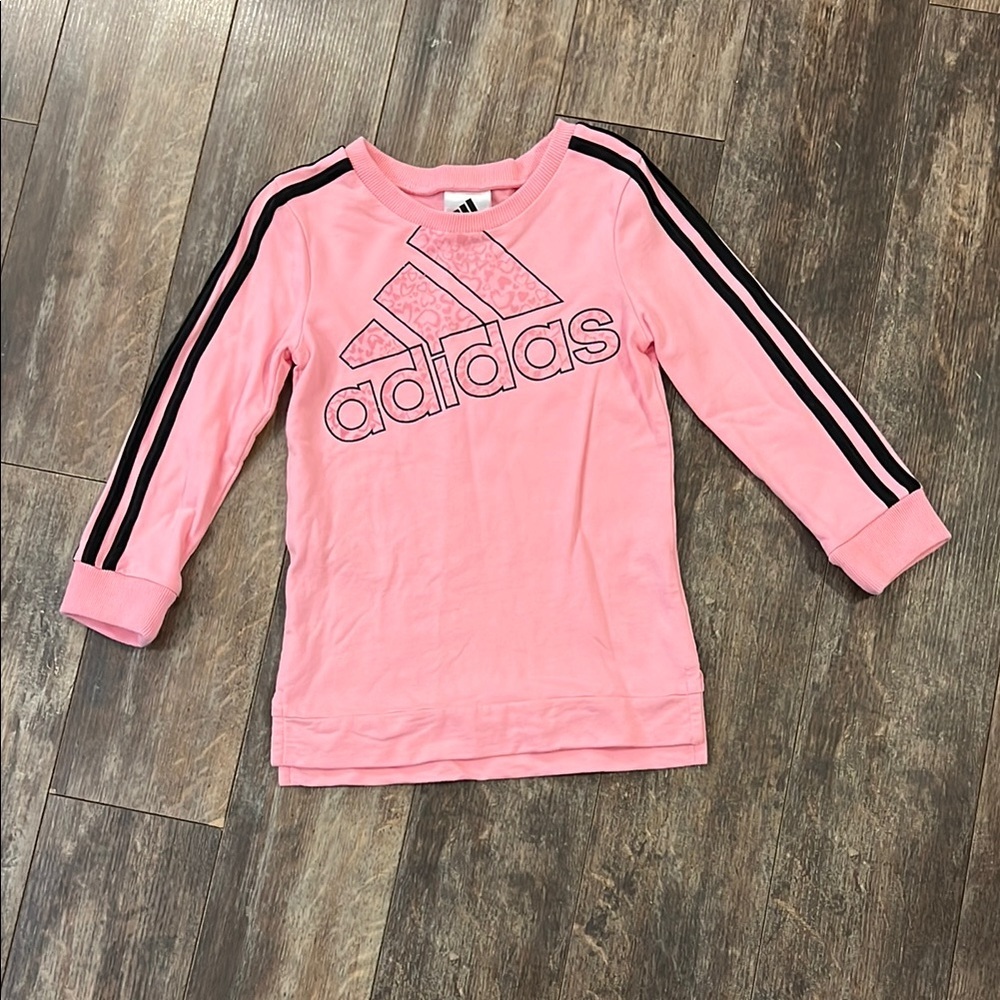 Adidas Kids Pink Long Sleeve Shirt